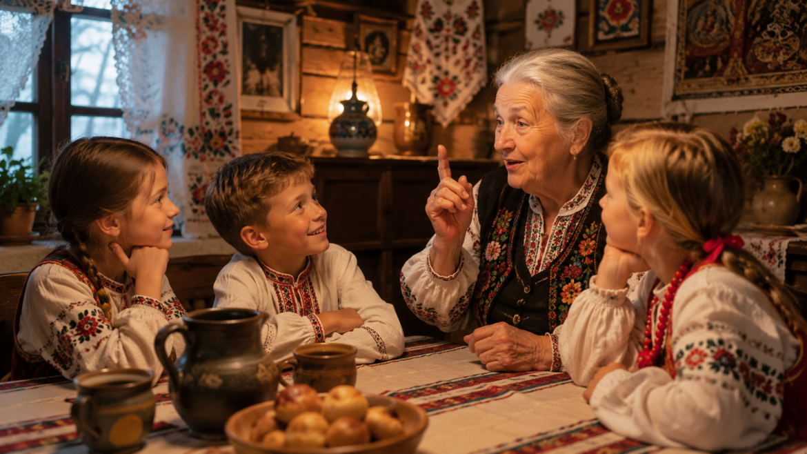 Діти слухають народні загадки